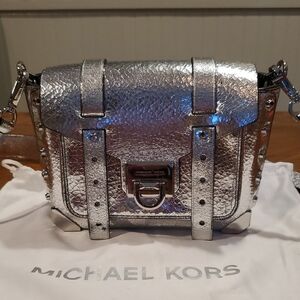 Michael Kors Small Manhattan Bag Crackled Leather
